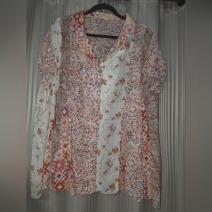 Oli & Hali Floral Patchwork Blouse